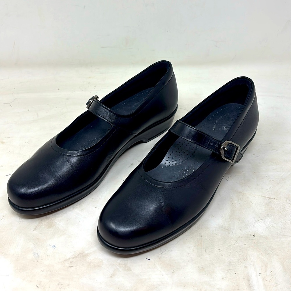 SAS Maria Mary Jane Tripad Comfort Shoe Women's 8 Black Leather 32520123 EUC